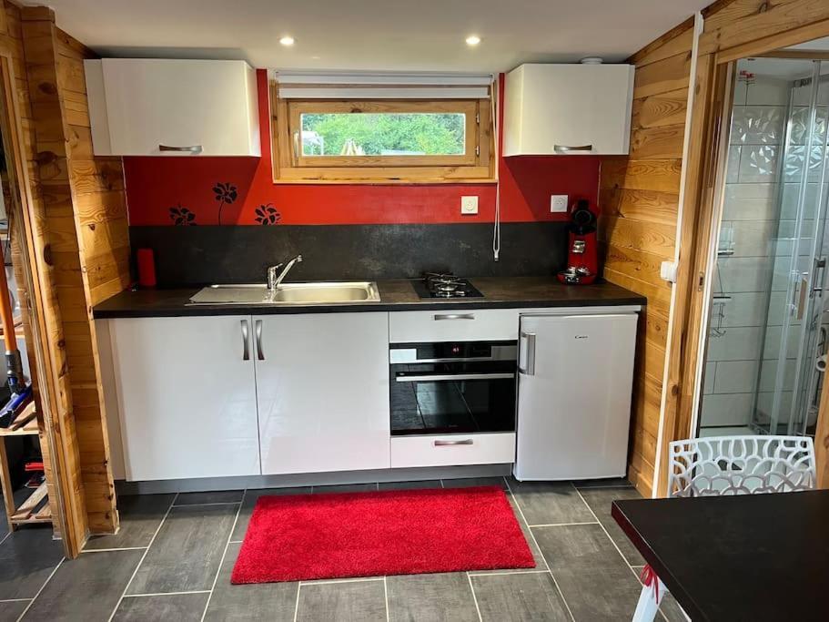 Chalet 2 Personnes Avec Jacuzzi Et Piscine Saisonniere Partagee Corcieux Dış mekan fotoğraf
